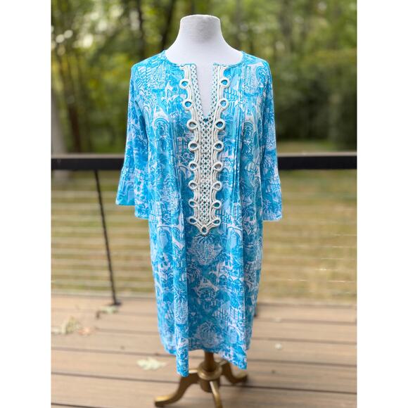 Lilly Pulitzer Krysta Dress Sunny State Of Mind $178 Size XL - Picture 1 of 9